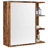 Bathroom Mirror Cabinet Old Wood 62.5x20.5x64 cm Engineered Wood