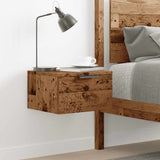 Wall-mounted Bedside Cabinet Old Wood 34x30x20 cm