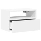 Wall-mounted Bedside Cabinet White 45x26x28.5 cm