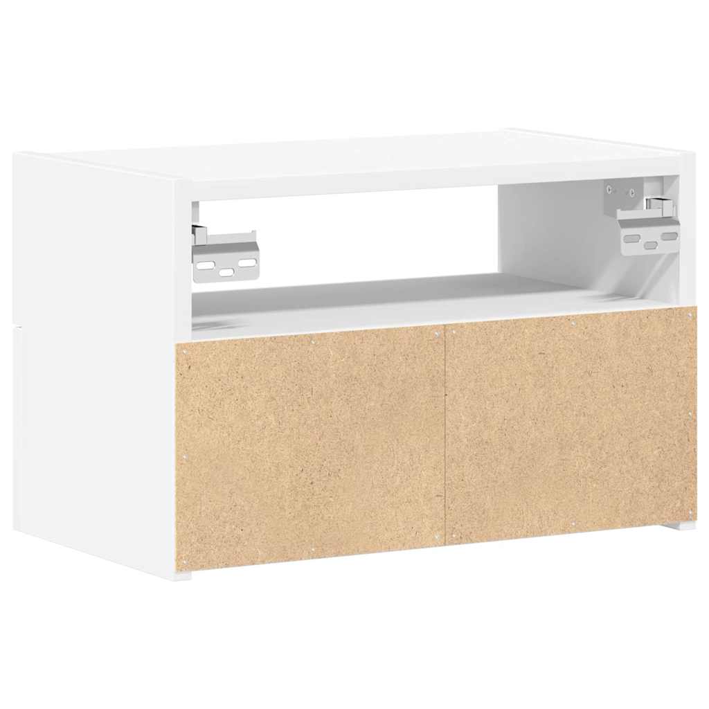 Wall-mounted Bedside Cabinet White 45x26x28.5 cm