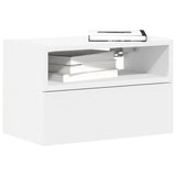 Wall-mounted Bedside Cabinet White 45x26x28.5 cm