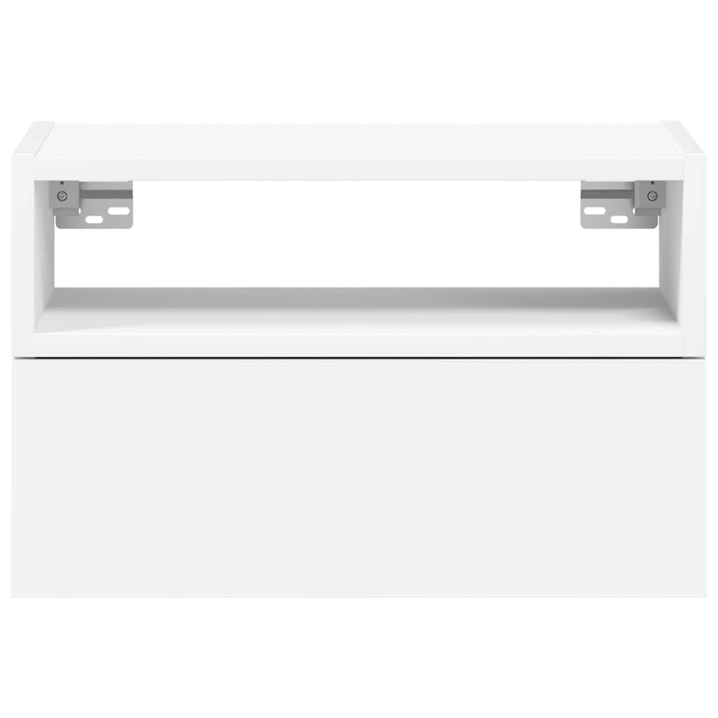 Wall-mounted Bedside Cabinets 2 pcs White 45x26x28.5 cm