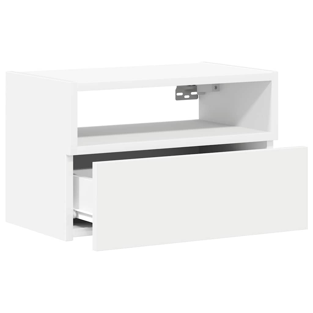 Wall-mounted Bedside Cabinets 2 pcs White 45x26x28.5 cm