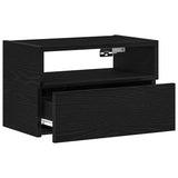 Wall-mounted Bedside Cabinets 2 pcs Black 45x26x28.5 cm