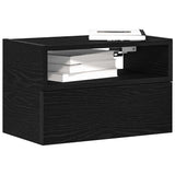 Wall-mounted Bedside Cabinets 2 pcs Black 45x26x28.5 cm