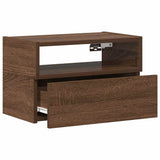 Wall-mounted Bedside Cabinets 2 pcs Brown Oak 45x26x28.5 cm