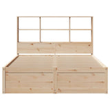 Bed Frame without Mattress 135x190 cm Double Solid Wood Pine