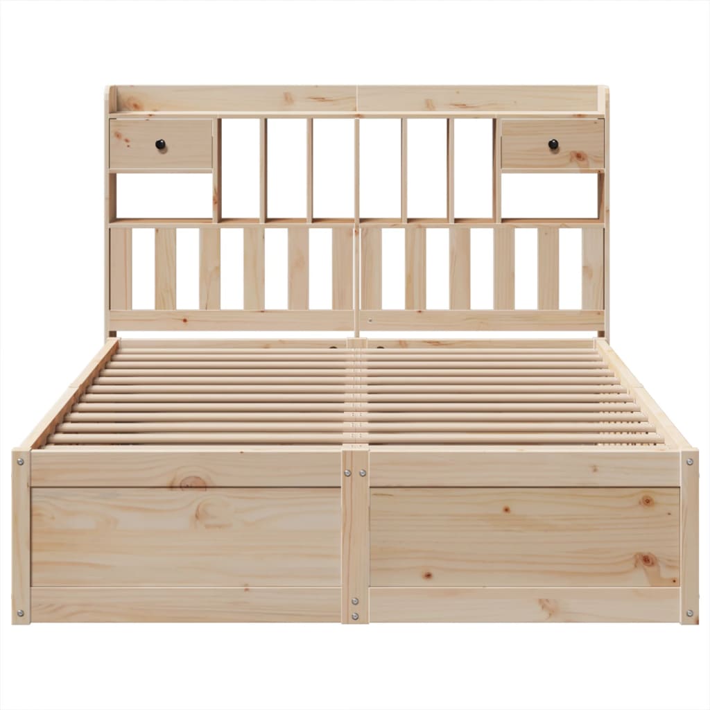 Bed Frame without Mattress 160x200 cm Solid Wood Pine