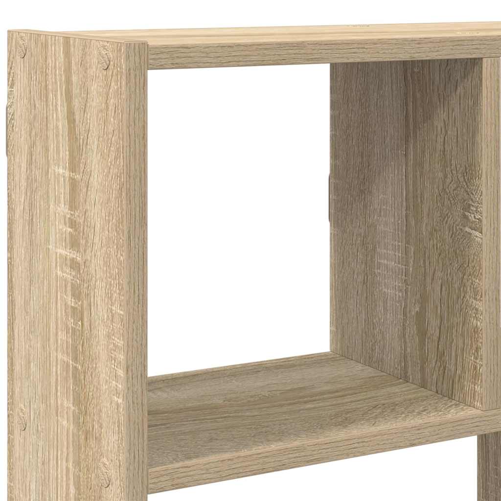 Wall Cube Shelf 12 Compartments Sonoma Oak Engineered Wood