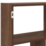 Wall Cube Shelf 12 Compartments Brown Oak Engineered Wood