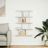 Wall Cube Shelf 12 Compartments White Engineered Wood