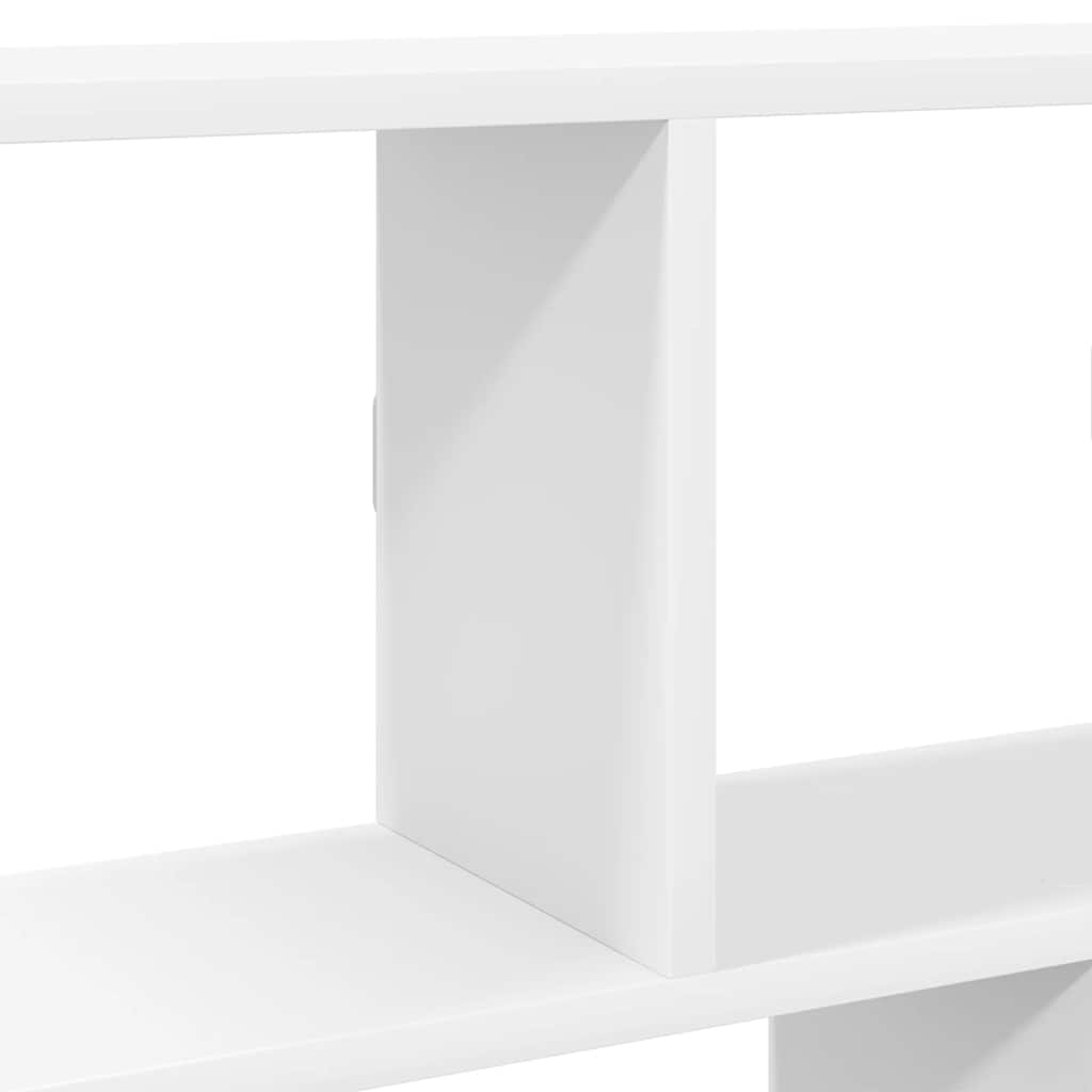 Wall Cube Shelf 12 Compartments White Engineered Wood