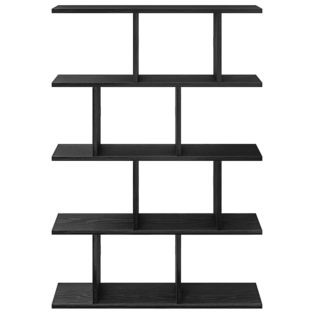 Wall Cube Shelf 12 Compartments Black Engineered Wood