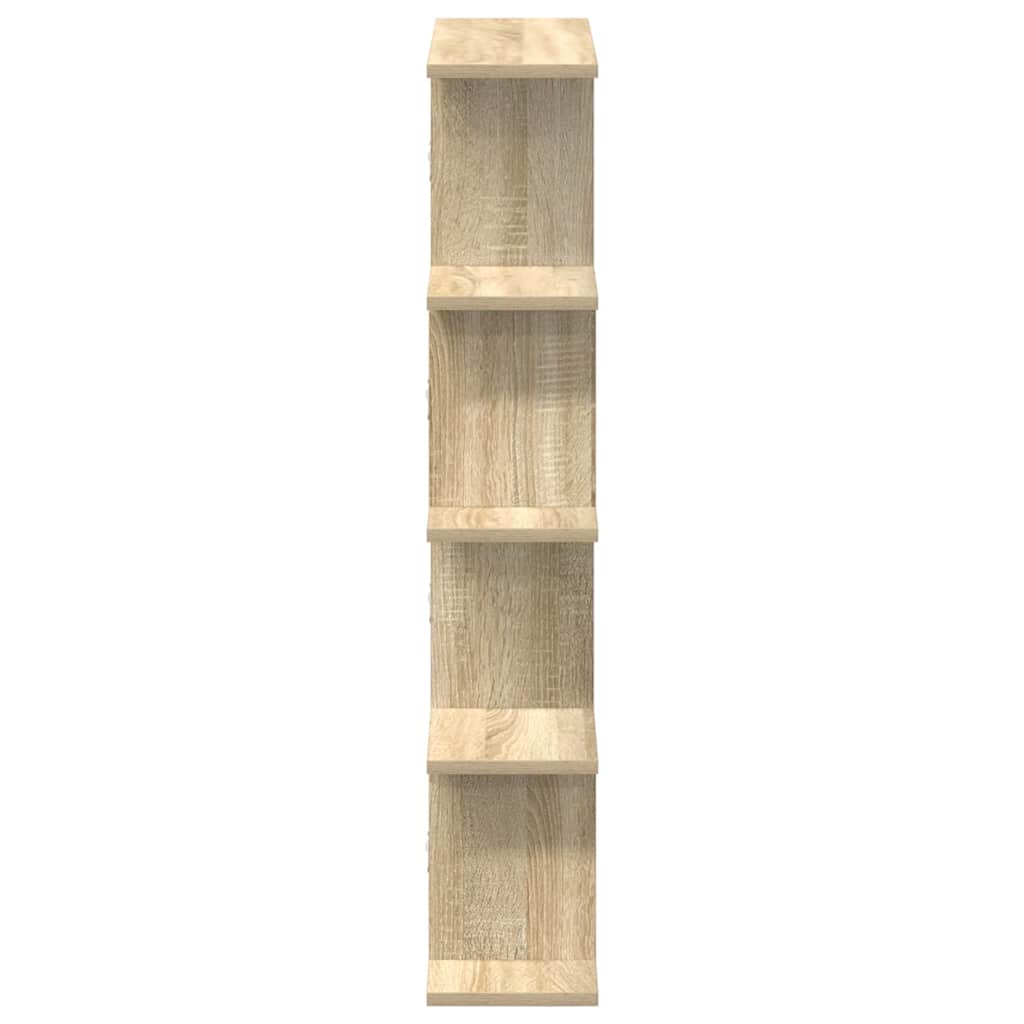 Wall Cube Shelf 12 Compartments Sonoma Oak Engineered Wood