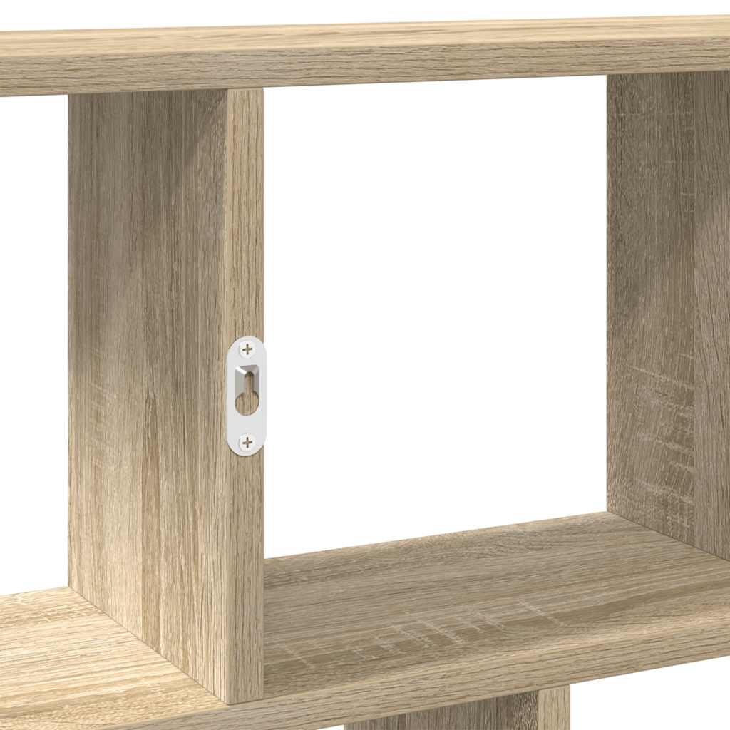 Wall Cube Shelf 12 Compartments Sonoma Oak Engineered Wood