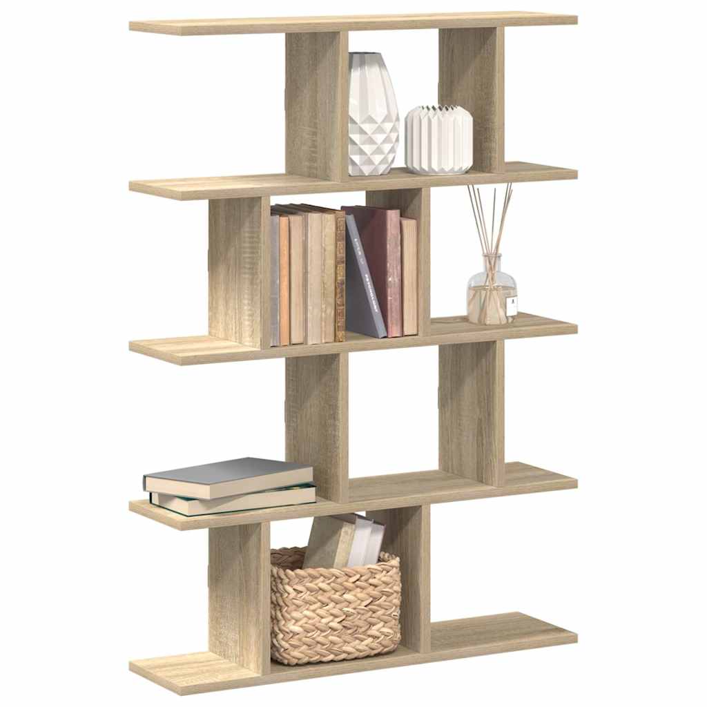 Wall Cube Shelf 12 Compartments Sonoma Oak Engineered Wood