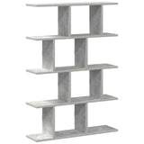 Wall Cube Shelf 12 Compartments Concrete Grey Engineered Wood