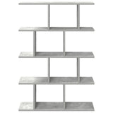 Wall Cube Shelf 12 Compartments Concrete Grey Engineered Wood