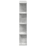 Wall Cube Shelf 12 Compartments Concrete Grey Engineered Wood