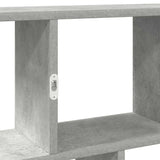 Wall Cube Shelf 12 Compartments Concrete Grey Engineered Wood