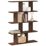 Wall Cube Shelf 12 Compartments Brown Oak Engineered Wood