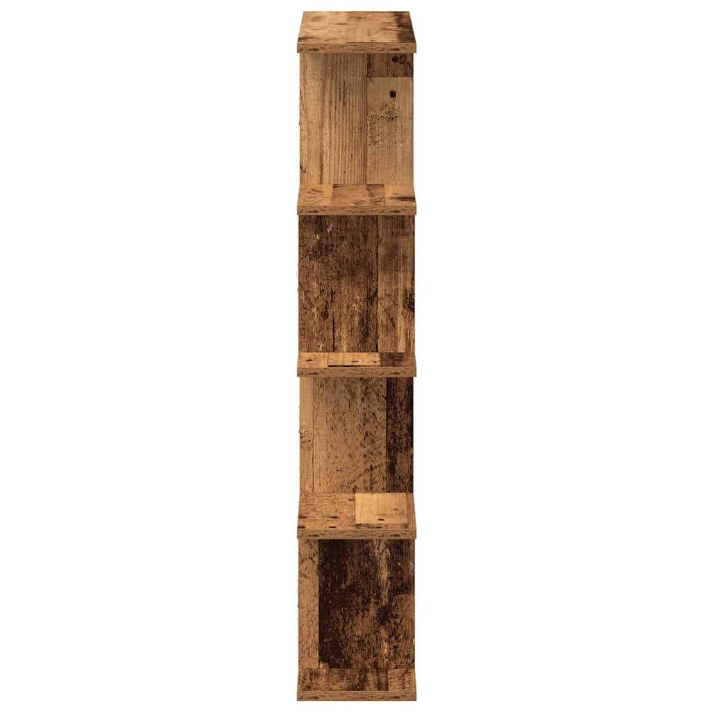 Wall Cube Shelf 12 Compartments Old Wood Engineered Wood