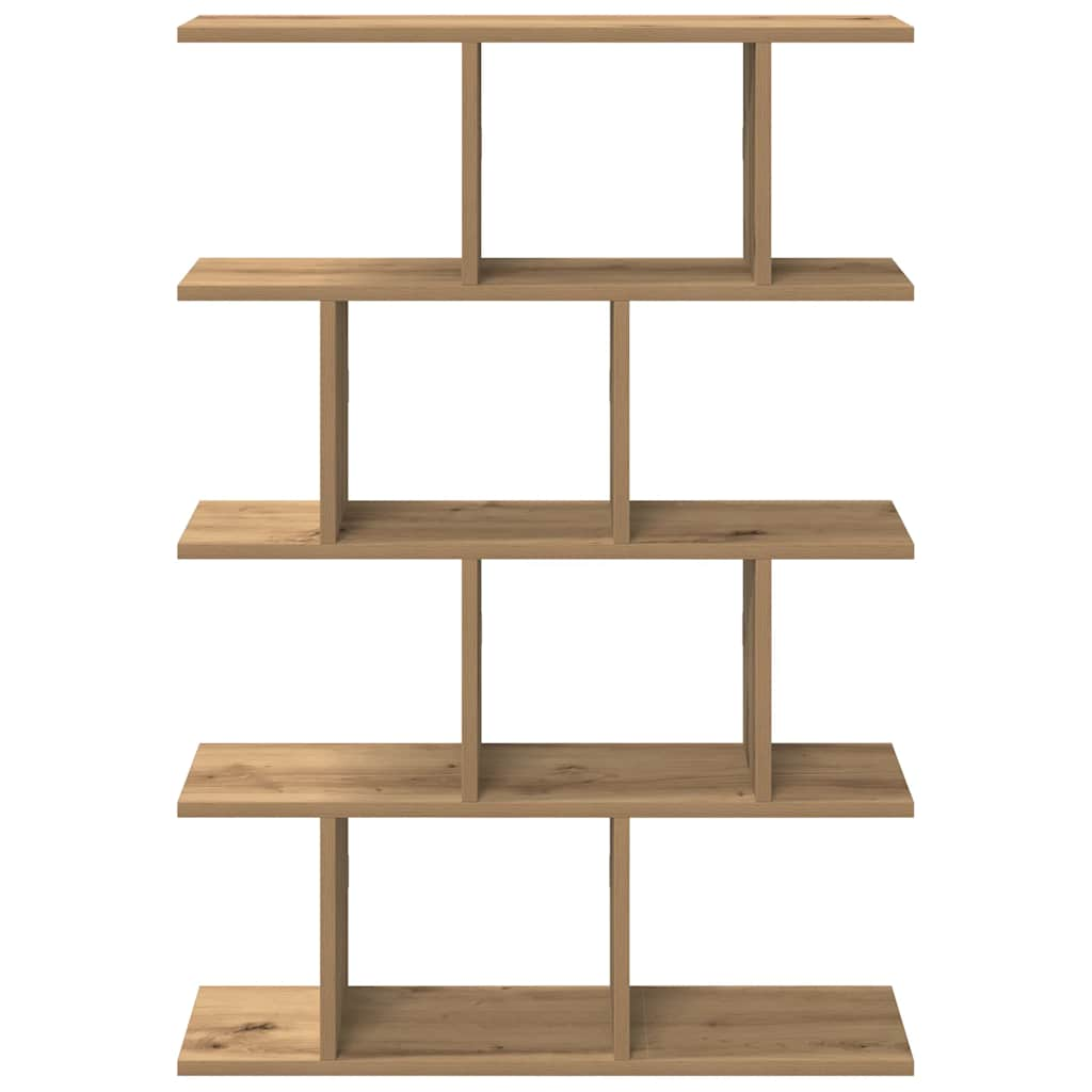 Wall Cube Shelf 12 Compartments Artisian Oak Engineered Wood