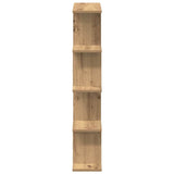 Wall Cube Shelf 12 Compartments Artisian Oak Engineered Wood