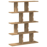 Wall Cube Shelf 12 Compartments Artisian Oak Engineered Wood