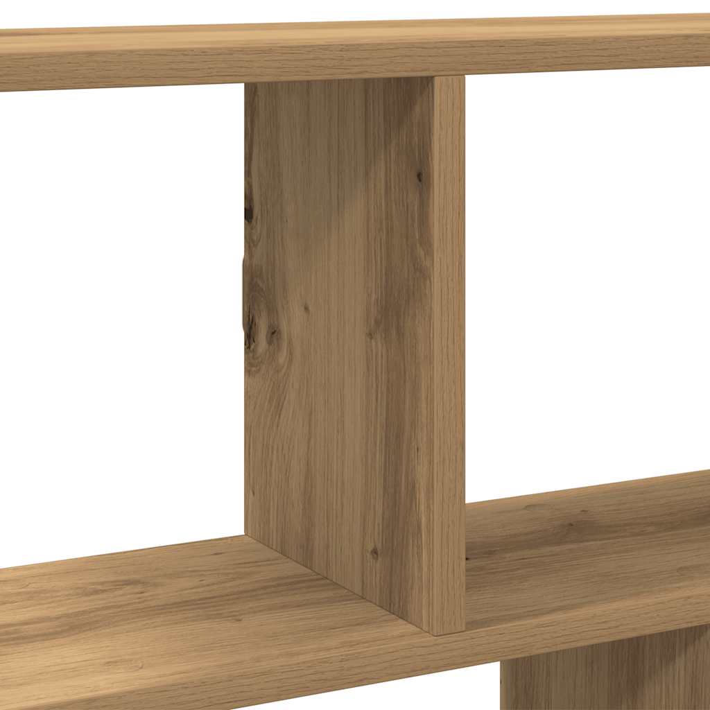 Wall Cube Shelf 12 Compartments Artisian Oak Engineered Wood