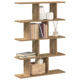 Wall Cube Shelf 12 Compartments Artisian Oak Engineered Wood