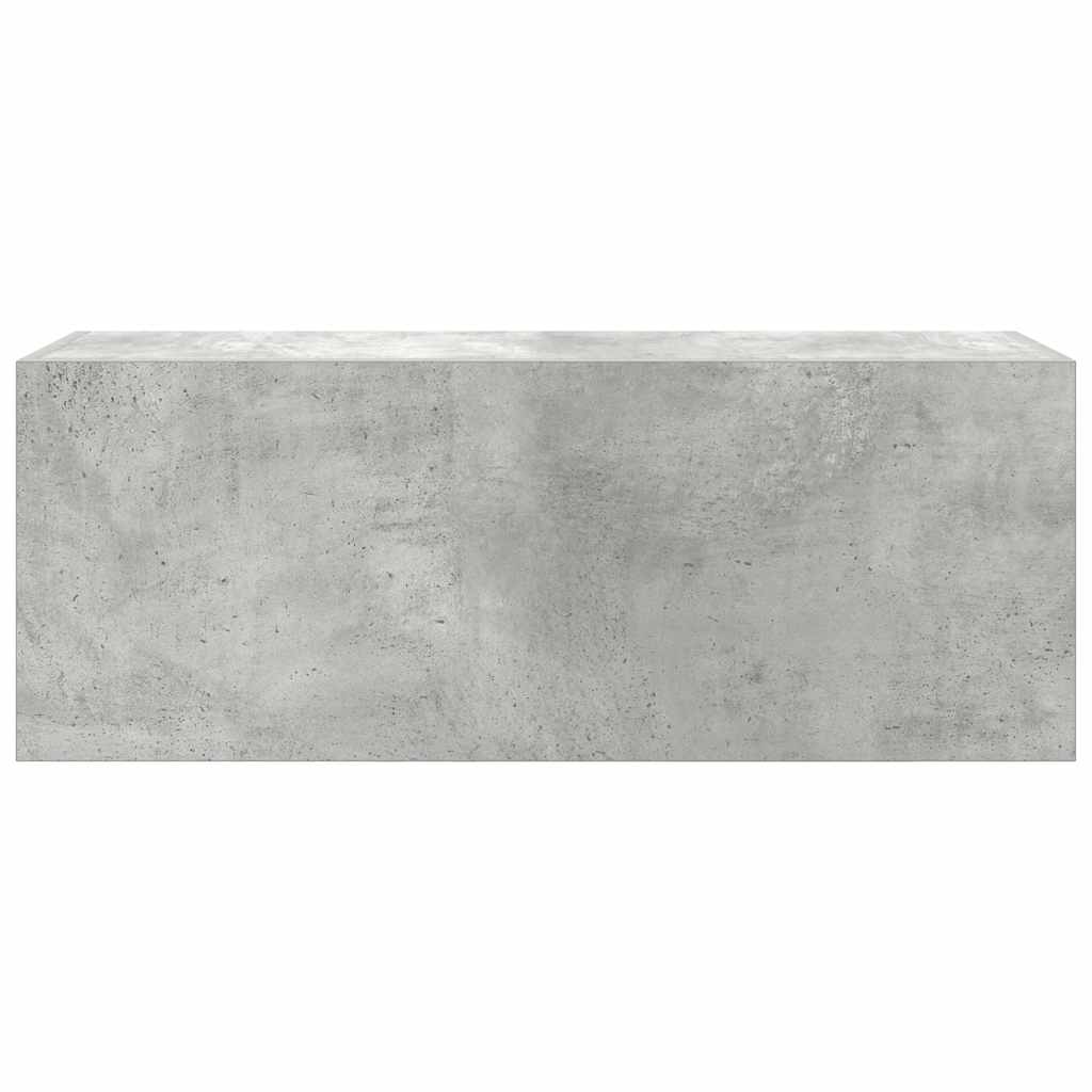 Bathroom Wall Cabinet Concrete Grey 80x25x30 cm Engineered Wood