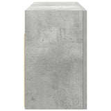 Bathroom Wall Cabinet Concrete Grey 80x25x40 cm Engineered Wood