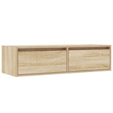 TV Cabinet with LED Lights Sonoma Oak 100X35.5x25 cm