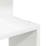 Wall Corner Shelf White 32x32x127,5 cm Engineered Wood