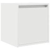 Wall-Mounted Bedside Cabinet White 38x34x40 cm