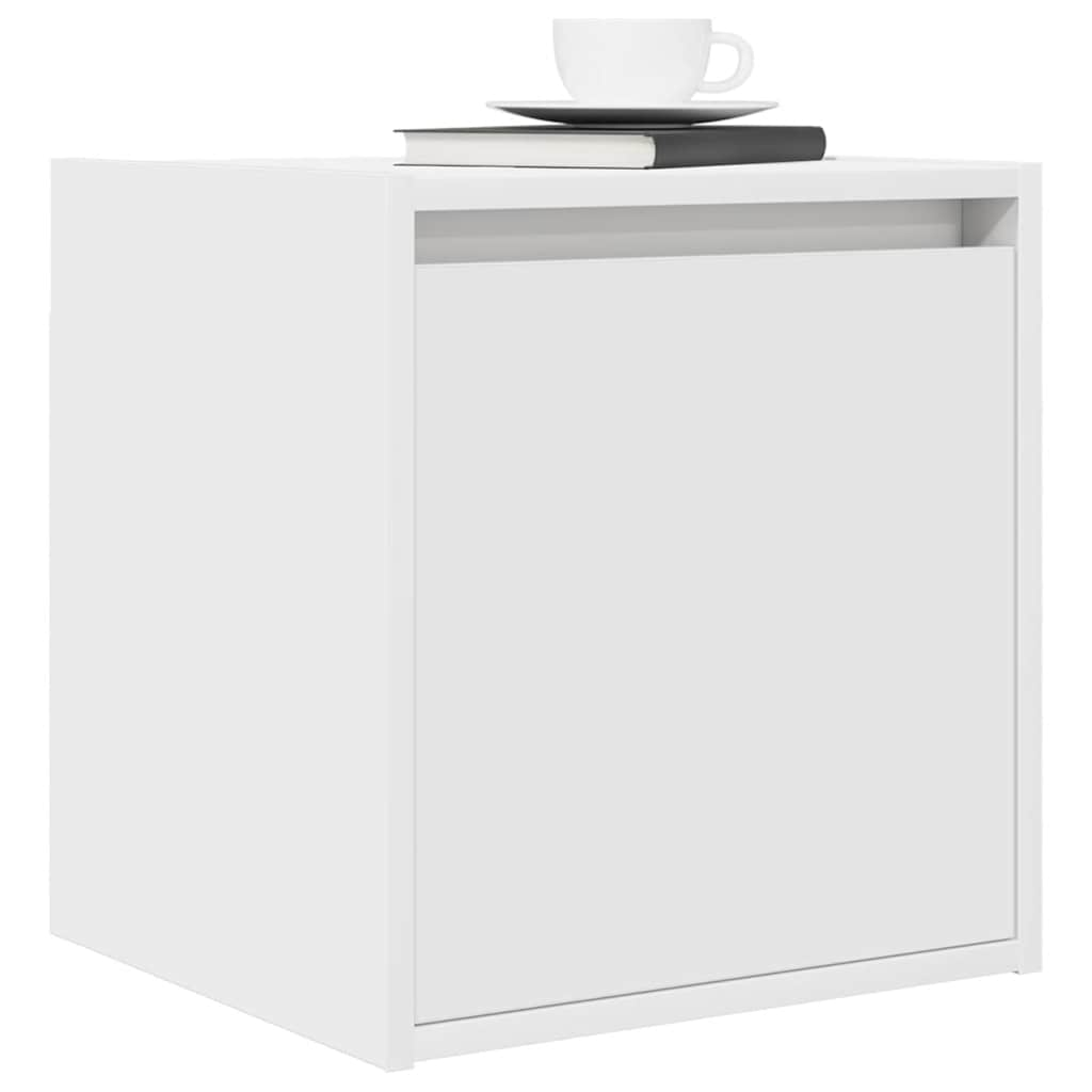 Wall-Mounted Bedside Cabinet White 38x34x40 cm