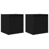 Wall-Mounted Bedside Cabinets 2 pcs Black 38x34x40 cm