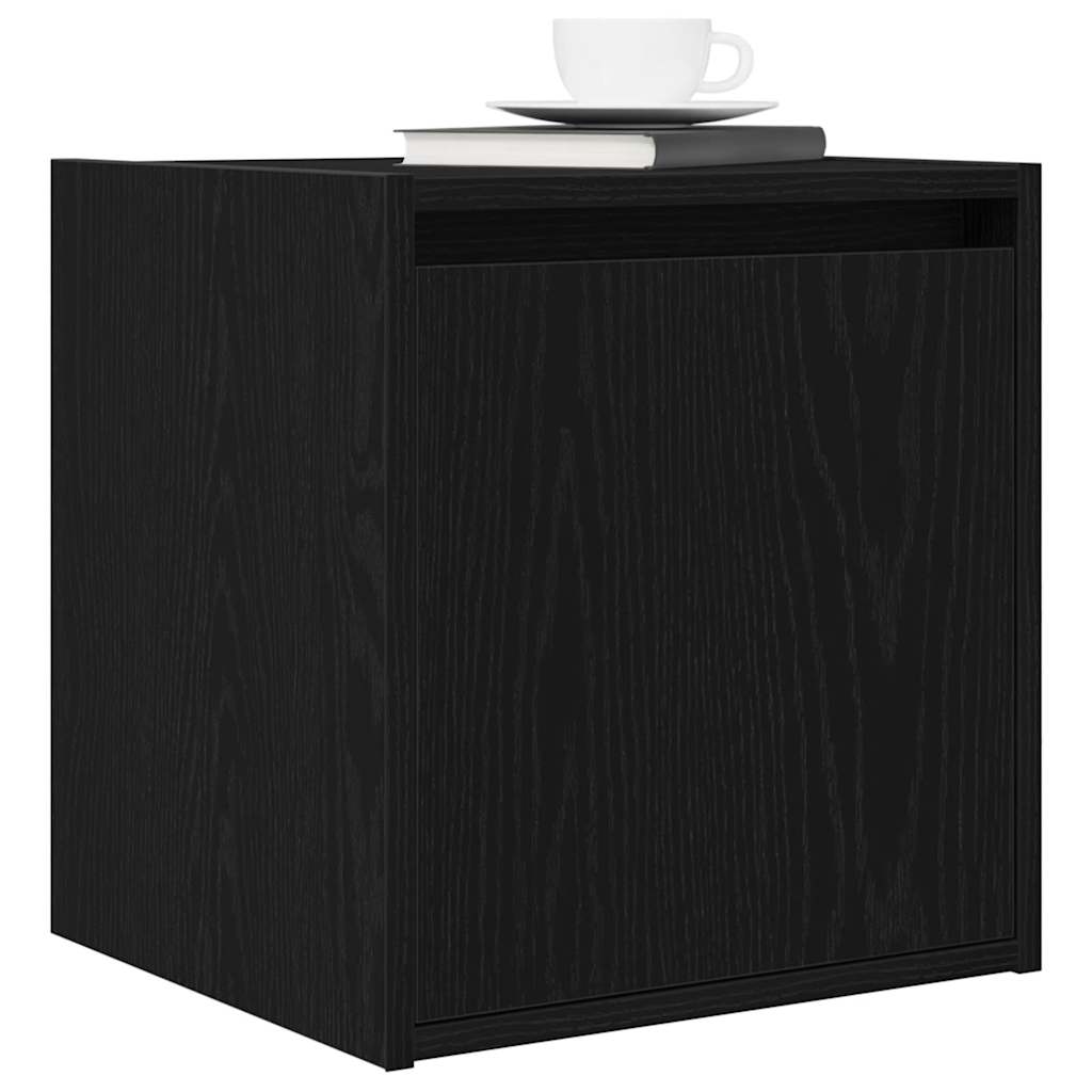 Wall-Mounted Bedside Cabinets 2 pcs Black 38x34x40 cm