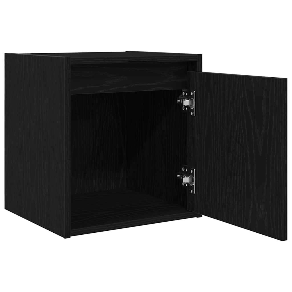 Wall-Mounted Bedside Cabinets 2 pcs Black 38x34x40 cm