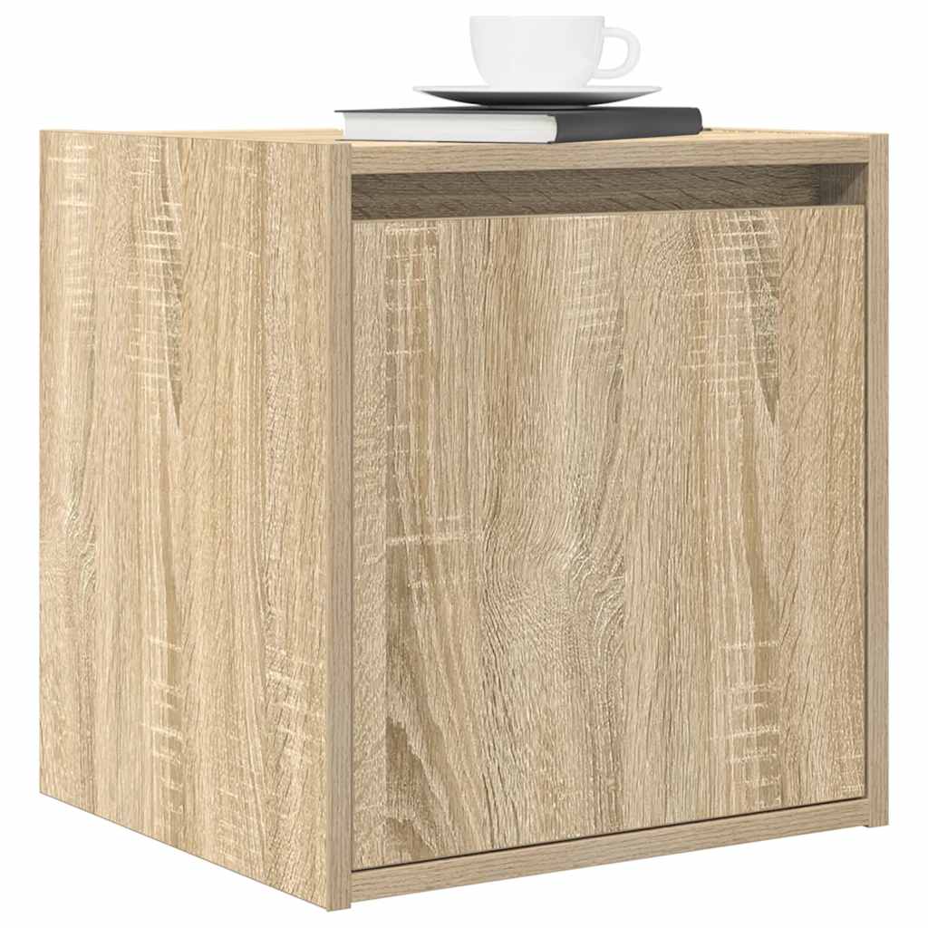 Wall-Mounted Bedside Cabinets 2 pcs Sonoma Oak 38x34x40 cm