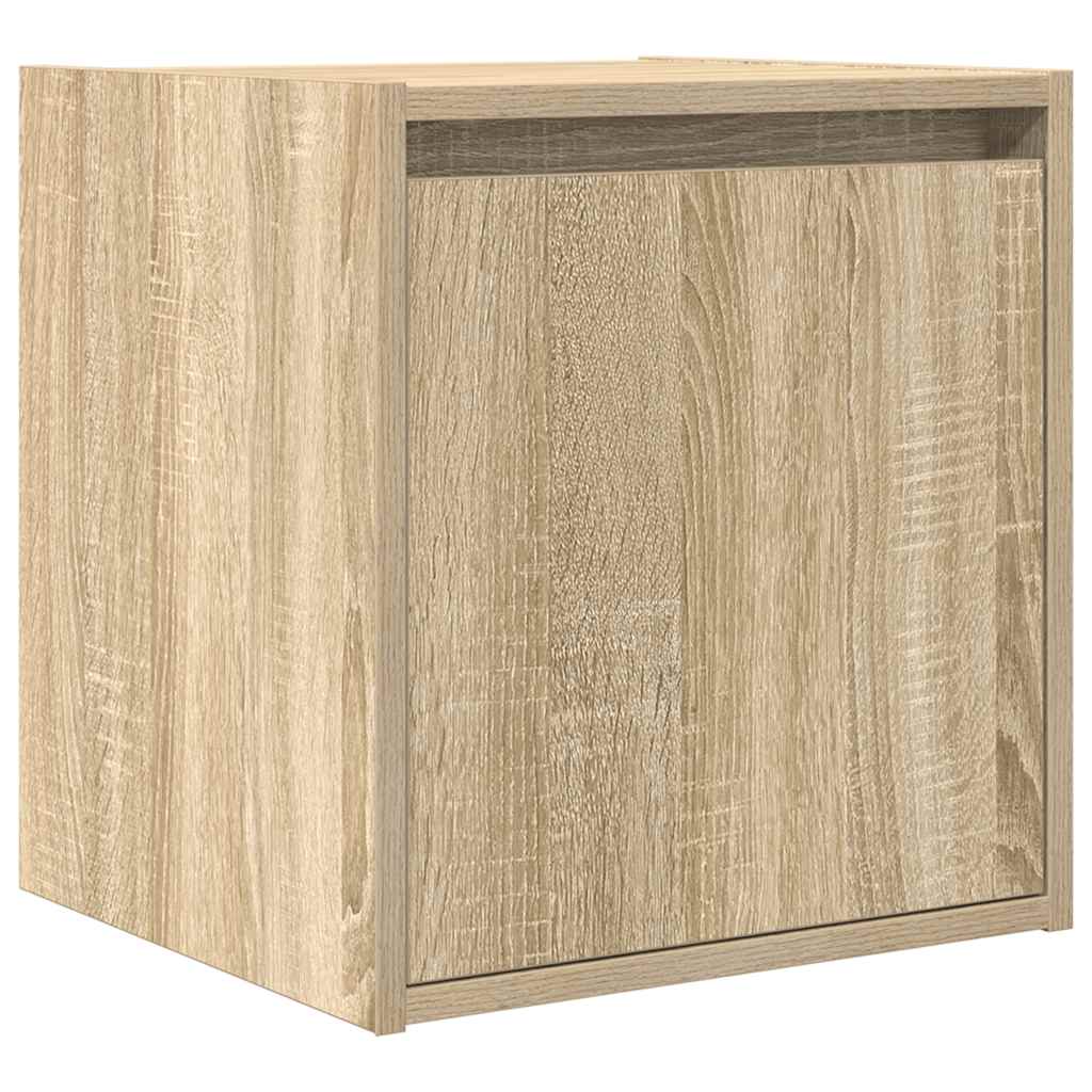 Wall-Mounted Bedside Cabinets 2 pcs Sonoma Oak 38x34x40 cm