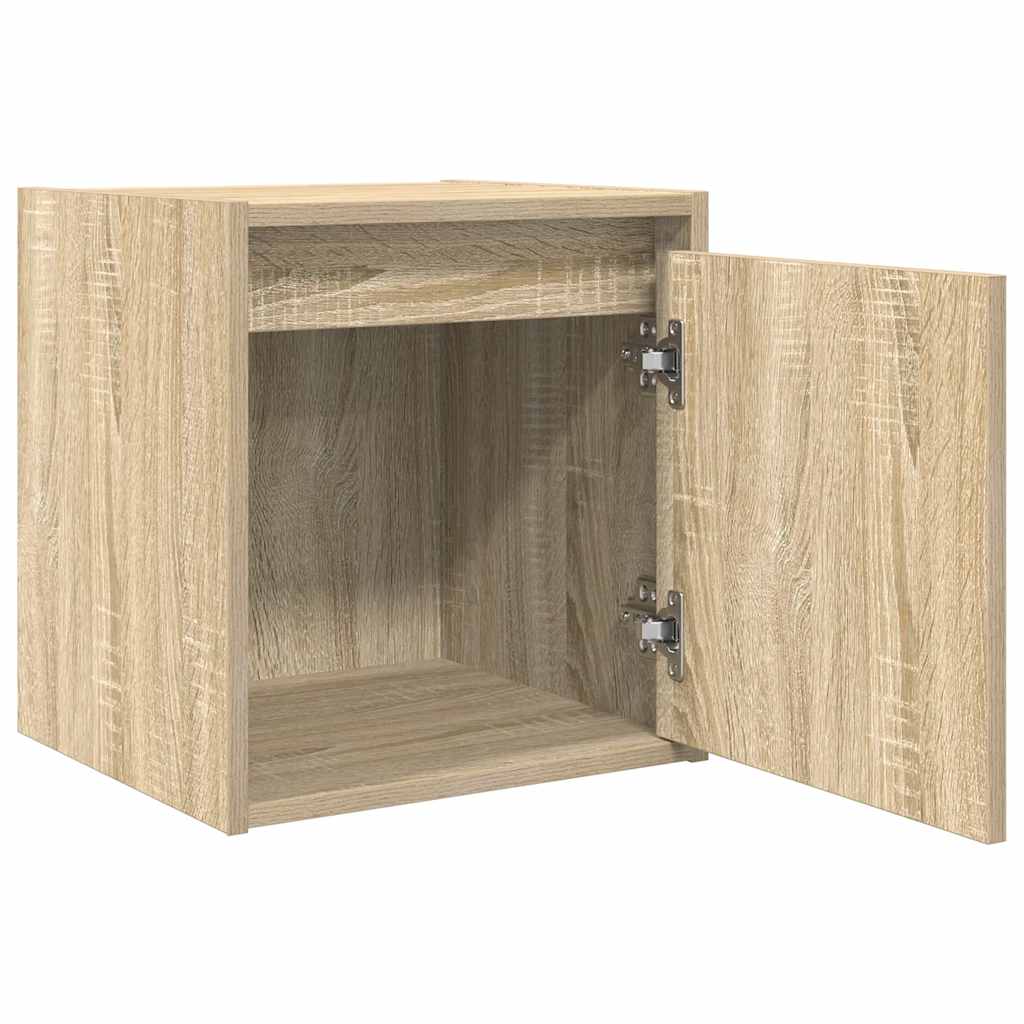 Wall-Mounted Bedside Cabinets 2 pcs Sonoma Oak 38x34x40 cm