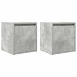 Wall-Mounted Bedside Cabinets 2 pcs Concrete Grey 38x34x40 cm