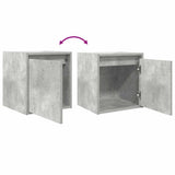 Wall-Mounted Bedside Cabinets 2 pcs Concrete Grey 38x34x40 cm