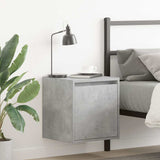 Wall-Mounted Bedside Cabinets 2 pcs Concrete Grey 38x34x40 cm