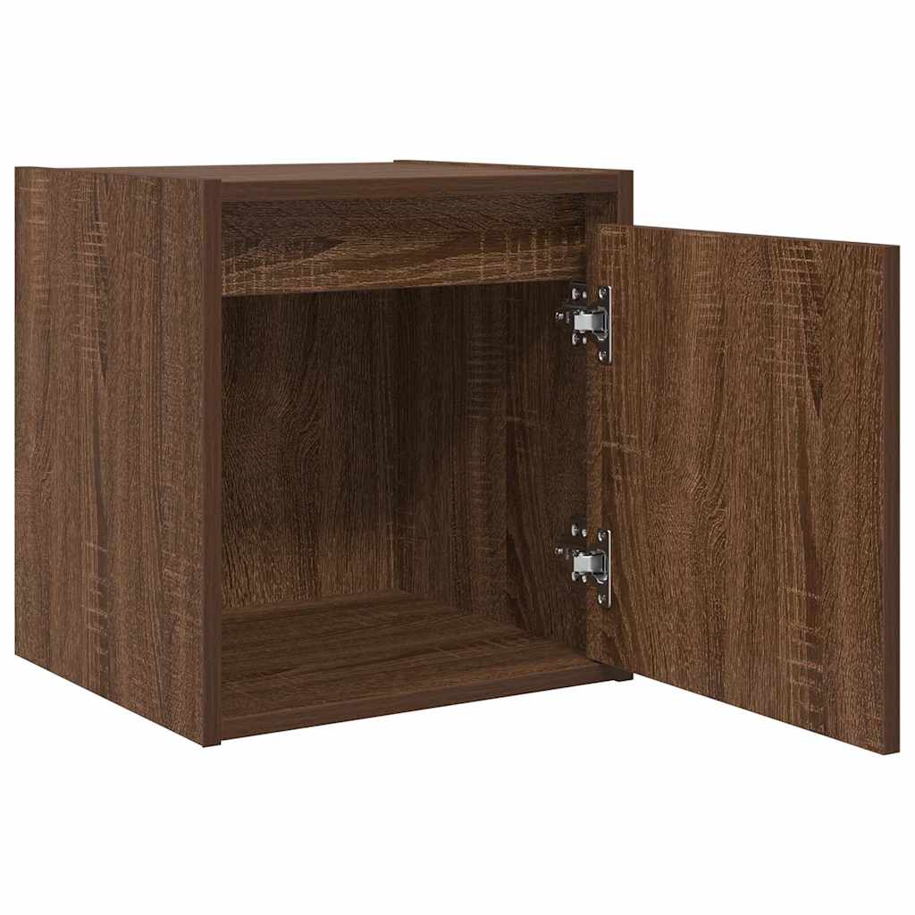 Wall-Mounted Bedside Cabinets 2 pcs Brown Oak 38x34x40 cm