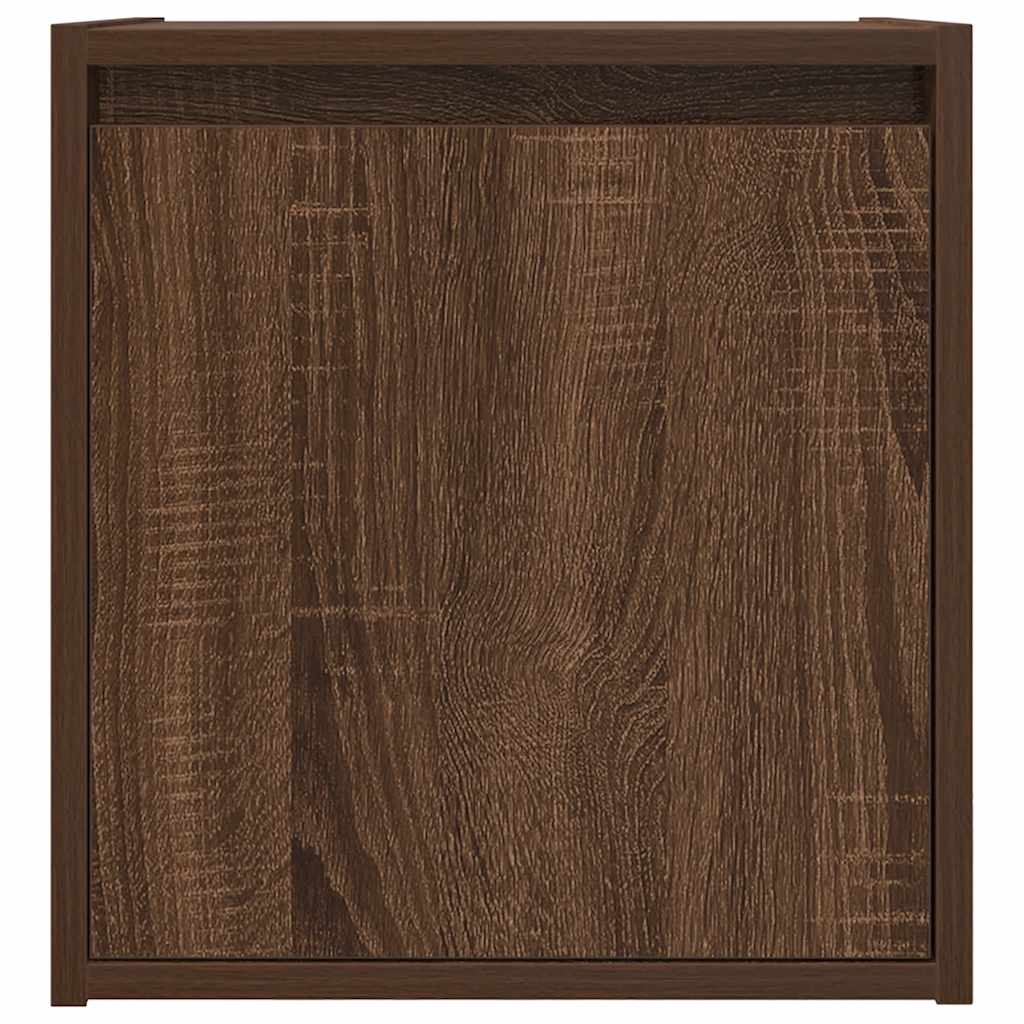 Wall-Mounted Bedside Cabinets 2 pcs Brown Oak 38x34x40 cm