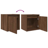 Wall-Mounted Bedside Cabinets 2 pcs Brown Oak 38x34x40 cm