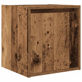 Wall-Mounted Bedside Cabinet Old Wood 38x34x40 cm